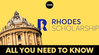 Rhodes Scholarship 202324 – All you need to know [upl. by Enenaj]