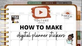 HOW TO MAKE DIGITAL PLANNER STICKERS 5 WAYS  Good Notes 5 Elements Update [upl. by Coppinger295]