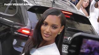 Jasmine Tookes  model Victoria Secret  Paris Fashion Week 29 september 2023 show Victoria Beckham [upl. by Uot]