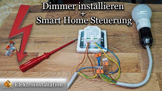 Dimmer installieren  Smart Home Steuerung  Smart Dimmer Alexa [upl. by Anahgem]