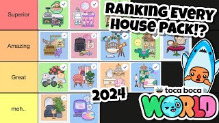 Ranking every Home Designer Pack in Toca Boca World  2024 [upl. by Hester]