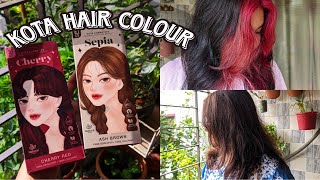 Viral Kota Hair Colour Challenge on BLACK HAIR – Will It Really Work [upl. by Holly]