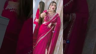 Designer saree pink colour  Rohit fashion club [upl. by Liuqnoj]