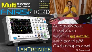 FNIRSI 1014D ලස්සන HD Display තියන සුපිරි oscilloscope එකක් [upl. by Adnama]