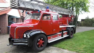 Historisches Feuerwehrauto DL 25 Berliet [upl. by Eimme]