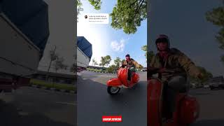 Aihh Ibunya senyum  senyum‼️🔥 vespa vespaindonesia 2stroke 2tak viralvideo shorts [upl. by Roselani]