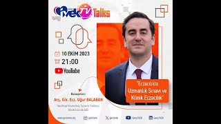 Genç İVEK TV Talks 3 Eczacılıkta Uzmanlık Sınavı ve Klinik Eczacılık Arş Gör Ecz Uğur BALABAN [upl. by Attenev521]