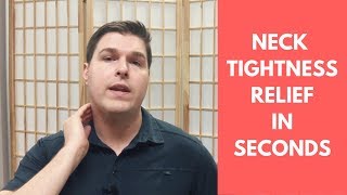 How to Get Rid of Neck Tightness and Muscle Spasms in Seconds [upl. by Edaw]