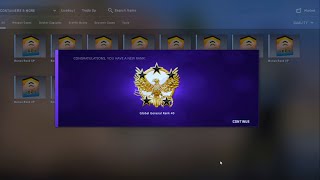 Using Bonus Rank XP Boosts To Get 2023 Service Medal In CSGO [upl. by Colligan]