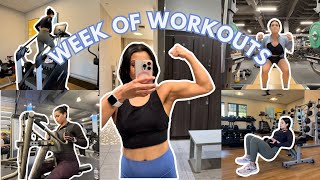 WEEK OF WORKOUTS  My 5Day Beginner Workout Split [upl. by Buzz]