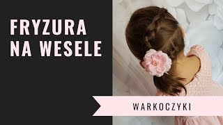 Fryzura dla dziewczynek na wesele  warkoczyki [upl. by Ahsikam]