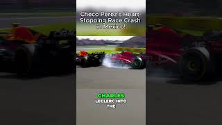 Checo Perezs HeartStopping Race Crash in Mexico [upl. by Aitan506]