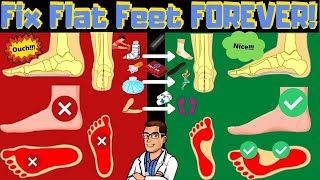 How to FIX Flat Feet Pain FOREVER Overpronation vs Supination [upl. by Medrek]