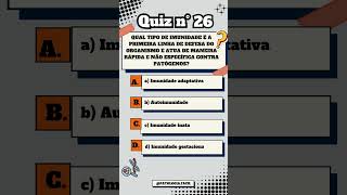 Quiz n°26 imunologia patologia quiz [upl. by Segalman]