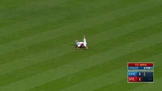 Piscotty lays out to rob Fowler of a hit [upl. by Lauber]