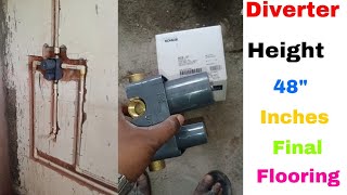 Kohler diverter installation and fittings cpvc pipe line  Diverter Fitting amp bathroom diverter [upl. by Adgam402]