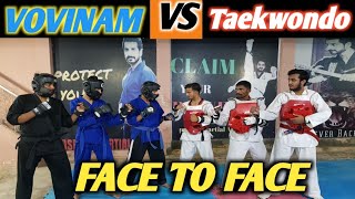 Taekwondo Vs Vovinam  Tag TEAM Fights  Taekwondo vs Vovinam face to face [upl. by Mackey]