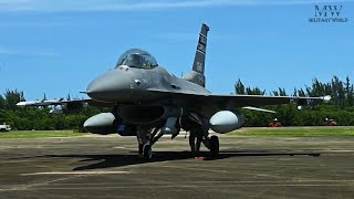 Exercise Caribbean Fox F16 and Refueling at Muñiz ANGB [upl. by Huntington]