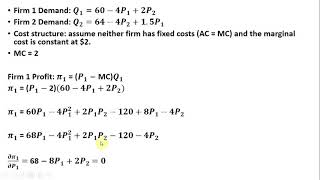 Bertrand Competition Differentiated Products and Constant Marginal Costs [upl. by Gerald]