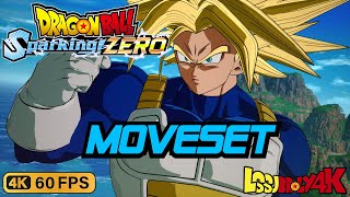 Trunks Melee Moveset DRAGON BALL Sparking ZERO  4K 60FPS [upl. by Lehcim939]