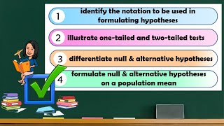 Formulating Null amp Alternative Hypotheses for Population Mean  Directional amp Nondirectional Tests [upl. by Dupin169]