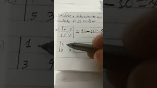 Calcule o determinante das matrizes quadradas de 2ª ordem [upl. by Maillil]