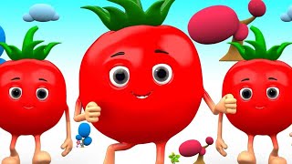 आहा टमाटर  Aaha Tamatar Bade Mazedar  Nursery Rhymes and Kids Song in Hindi  Anaya Rhymescartoon [upl. by Limay]