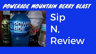 POWERADE Mountain Berry Blast Sip N Review [upl. by Lefton]