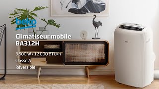 Beko  Climatiseur mobile réversible BA312H [upl. by Ydnik900]