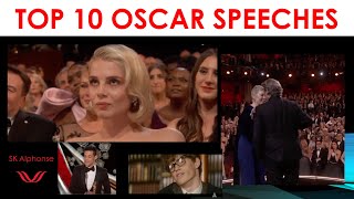 Top 10 Oscar Speeches Ever  Best Actors  The Academy Awards  Dream Big with SK [upl. by Gnep15]