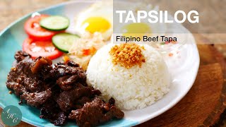 How to make Tapsilog  Filipino Beef Tapa Recipe [upl. by Sachi]