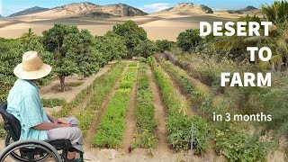 How He Turned Desert Sand Into Fertile Farm Land In 3 Months [upl. by Ellevehs]