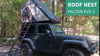 RoofNest Falcon EVO 3 Rooftop Tent and Flooded Texas Campout at Village Creek [upl. by Belanger]