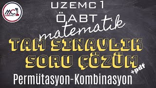 PERMÜTASYONKOMBİNASYON  TAM SINAVLIK SORULARLA TEKRAR PDF AÇIKLAMADA [upl. by Bovill]