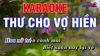 Thư Cho Vợ Hiền Karaoke Nhạc Sống Rumba  Hoàng Dũng Karaoke [upl. by Ahc]