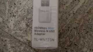 Unpacking TPLINK TLWN723N 150Mbps Mini Wireless N USB Adapter [upl. by Mosi]