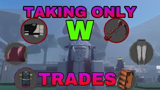 Doing ONLY W TRADES For 3 Minutes Project Slayers [upl. by Nnylak]