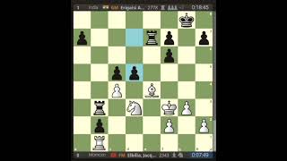 Jacques Elbilia 🇲🇦vs Arjun Erigaisi 🇮🇳 Round 1 2024 Chess Olympiad WorldChessOlympiad2024 shorts [upl. by Theta]