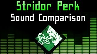 Dead by Daylight  Stridor Perk Sound Comparison [upl. by Namruht]