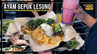 AYAM GEPUK PALING TERSEDAP aku pernah makan Ayam Gepuk Lesung Taman Medan [upl. by Buerger]