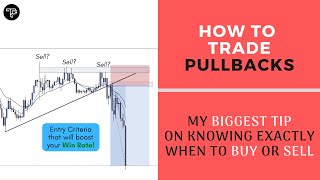 How to trade Pullbacks The Best Entry Strategy  FOREX [upl. by Dorice661]