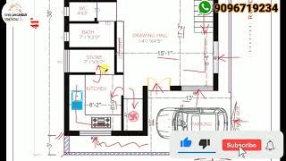 25X40 East Facing House Plan  2Bhk House Plan With Car Parking  26X41 Plot Design [upl. by Zampino284]