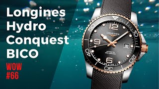 Two Tone Diver New Longines Hydroconquest  Watch of the Week Review 66 [upl. by Ahsinhoj]