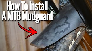 How To Install A Front MTB Mudguard EASILY [upl. by Htrow]