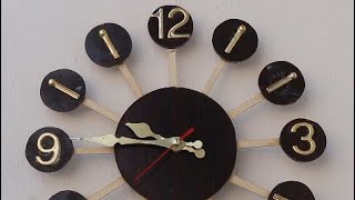 How to make a clock Easy making clock whood [upl. by Asenaj854]