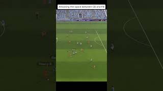 Attacking the Space Between CB and FB footballmanager fm fm24 footballmanager2024 [upl. by Geffner]