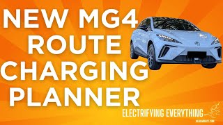 MG4 Australia New EV Route Planner software [upl. by Keg]