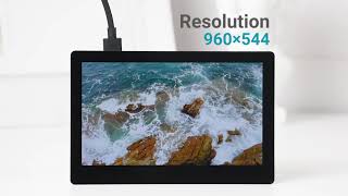 Waveshare 5inch HDMI AMOLED Capacitive Touch Display Supports Raspberry Pi 960×544 resolution [upl. by Tonya197]