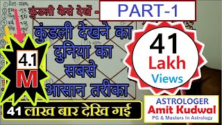 Kundali Kaise Dekhe PART 1 कुंडली से स्वयं जानिए अपना भूत काल और भविष्य काल astrology jyotish [upl. by Nosyd]