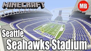 Minecraft NFL Seattle Seahawks Stadium  CenturyLink Field [upl. by Obaza28]